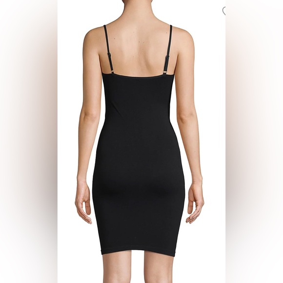 Free people size s basic sleeveless black mini dress worn once super stretchy - Picture 2 of 2